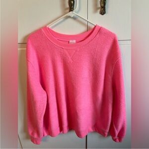 No Boundaries Pink Crew Neck Sweater Soft Cozy Knit
